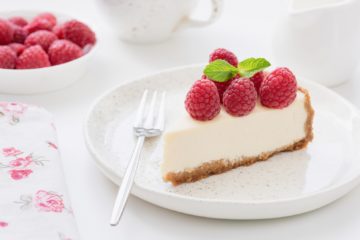 Baked Cherry Cheesecake Slice (using Bakels Gourmet Cheesecake Mix)