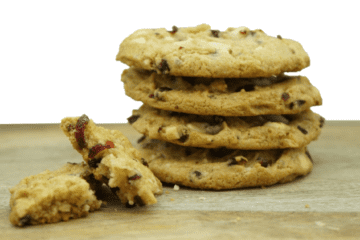 White chocolate cranberry cookie